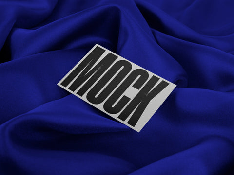 Business Card Mockup Fabric background