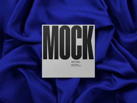 Square Business Card Mockup