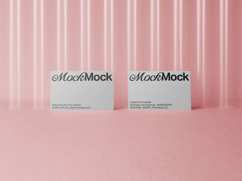 Business Card PSD Mockup back and front