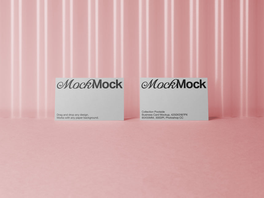 PSD Business Card Mockup -  back and front