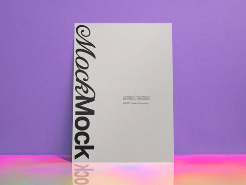 Iridescent Gradient Branding Mockup Set
