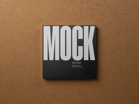 Square Business Card Mockup Download
