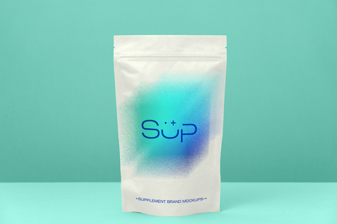 Health brand packaging Mockup download