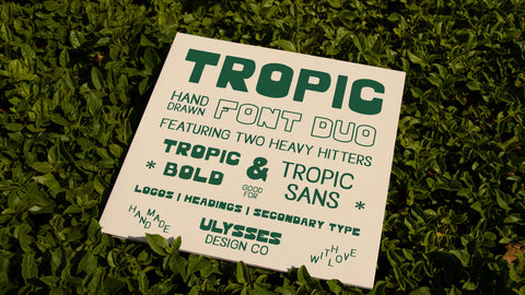 Hand Drawn Font Tropic Duo Display Typeface