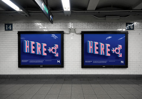 Subway Billboard Mockup