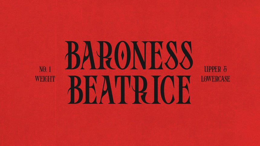 House Of Mockups - Neo Gothic Font - Baroness Beatrice