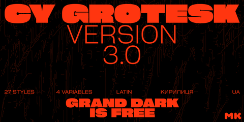 CY Grotesk Font free download dark free