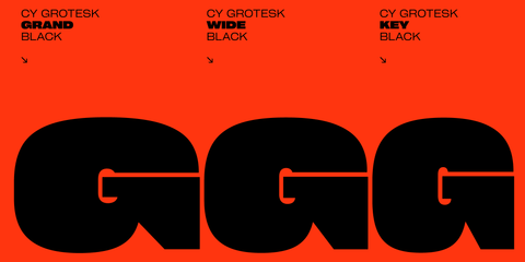 CY Grotesk Font, download Grand Black, Wide Black, Kev Black