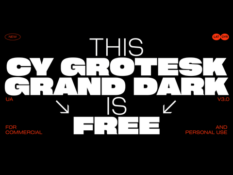 CY Grotesk Grand Dark Free Download