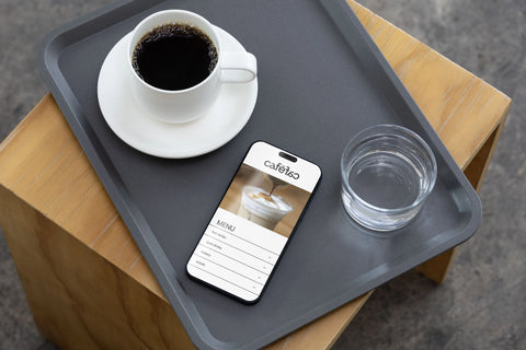 Iphone PSD Mockup Cafe, Coffee