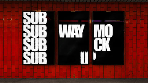 Subway Motion animated Video mockup