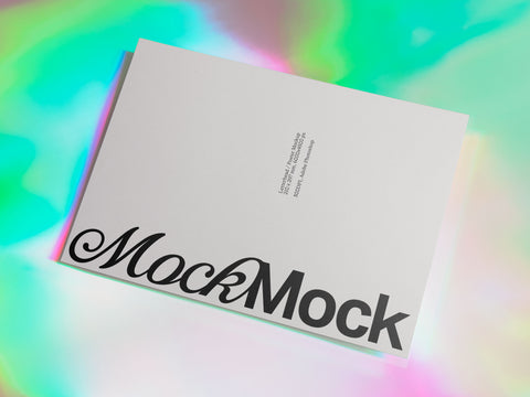 Iridescent Gradient Branding Mockup Set