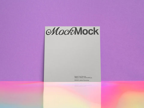 Iridescent Gradient Branding Mockup Set