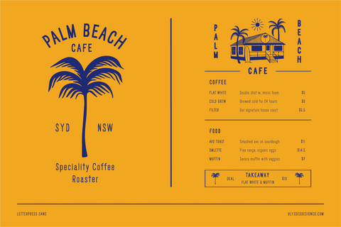 letter Press Sans Font Templates Cafe