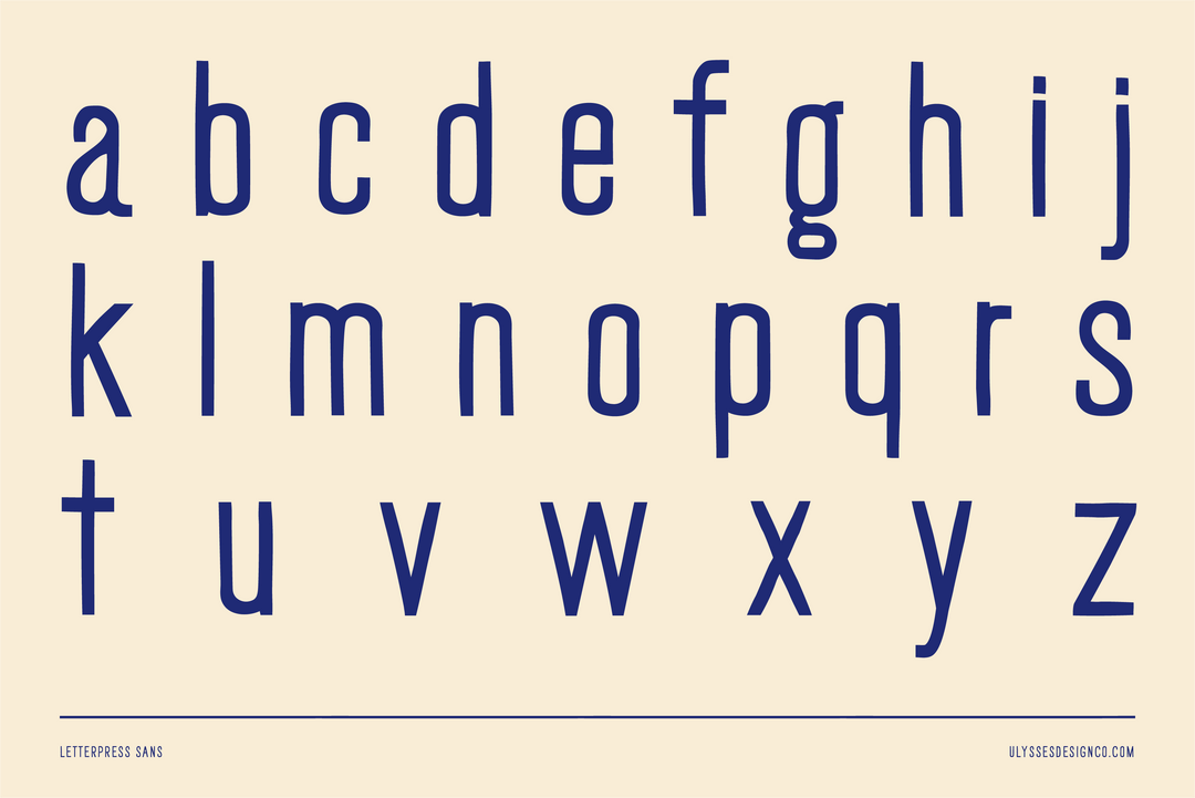Letterpress Sans Font Regular— Free Vintage-Inspired Typeface Download ...