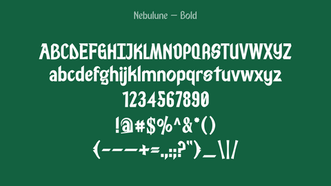 Nebulune Font Bold "House of Mockups"