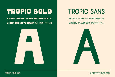 Tropic BOLD Tropic Sans Font