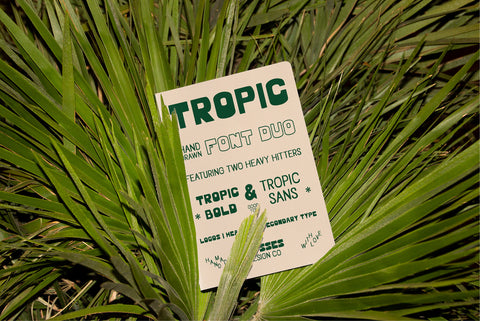 Hand Drawn Font Duo Tropic