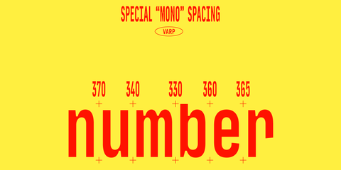 Varp Variable Font Special Mono spacing font