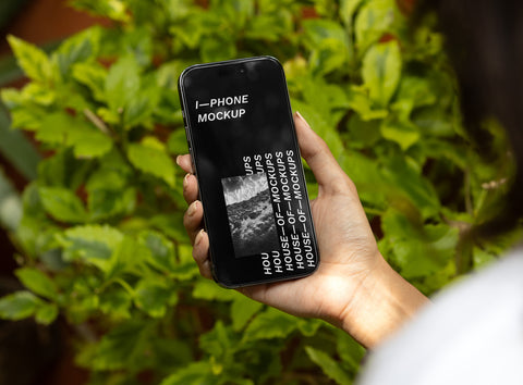 iPhone Mockup with Hand Photoshop Download