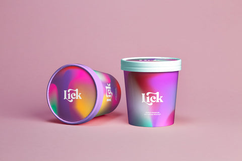 Ice Cream Tub PSD Mockup 2 tubs