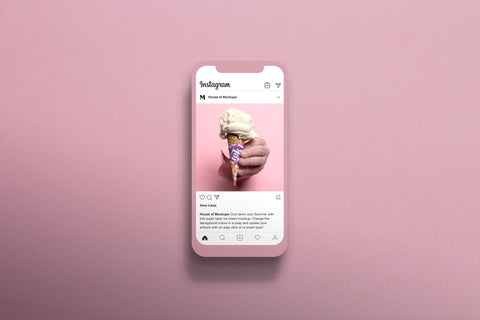 Instagram Social Media Iphone Mockup