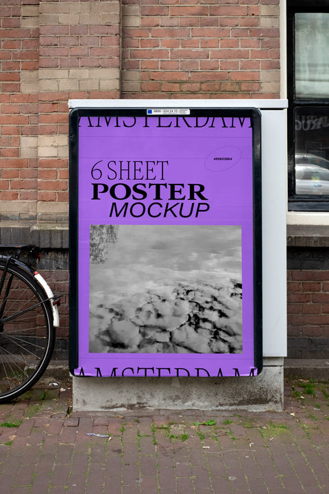 Outdoor 6 Sheet PSD Poster Mockup